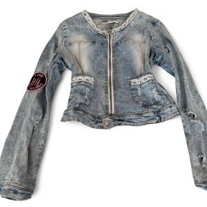 Rare Mexton Romanian distressed Jean jacket